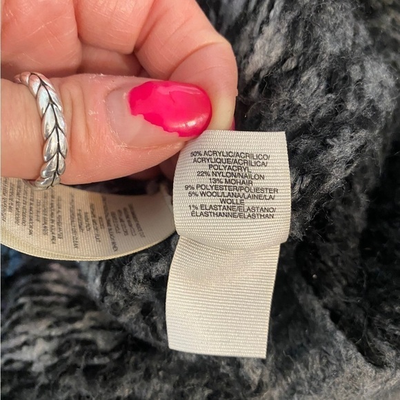 Rachel Roy mohair blend multicolor long open chunky cardigan kimono swea… - Picture 10 of 10